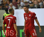 12.08.2018, Fussball 1. Bundesliga 2018/2019, DFL-Supercup 2018, Eintracht Frankfurt - FC Bayern Mnchen , in der Commerzbank-Arena Frankfurt/Main. Robert Lewandowski (FC Bayern Mnchen) jubelt.