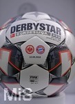 12.08.2018, Fussball 1. Bundesliga 2018/2019, DFL-Supercup 2018, Eintracht Frankfurt - FC Bayern Mnchen , in der Commerzbank-Arena Frankfurt/Main. DFL-Spielball Derbystar mit den Daten des Spieles. 