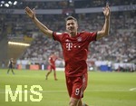 12.08.2018, Fussball 1. Bundesliga 2018/2019, DFL-Supercup 2018, Eintracht Frankfurt - FC Bayern Mnchen , in der Commerzbank-Arena Frankfurt/Main. Robert Lewandowski (FC Bayern Mnchen) Torjubel. 