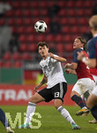 12.10.2018,  Fussball U21 EM-Qualifikationsspiel, Deutschland - Norwegen, im AUDI-Sportpark in Ingolstadt. Jani Serra (Deutschland) am Ball.

