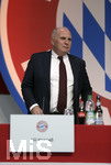 30.11.2018, Fussball 1. Bundesliga 2018/2019,  FC Bayern Mnchen, Jahreshauptversammlung im AUDI-Dome Mnchen, Prsident Uli Hoeness (FC Bayern) 

 
