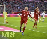 08.12.2018, Fussball 1. Bundesliga 2018/2019, 14. Spieltag,  FC Bayern Mnchen - 1.FC Nrnberg, in der Allianz-Arena Mnchen.  Torjubel v.li: Robert Lewandowski (FC Bayern Mnchen), Thomas Mller (FC Bayern Mnchen).

 
