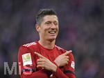 08.12.2018, Fussball 1. Bundesliga 2018/2019, 14. Spieltag,  FC Bayern Mnchen - 1.FC Nrnberg, in der Allianz-Arena Mnchen.  Torjubel  Robert Lewandowski (FC Bayern Mnchen),
 
