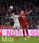 08.12.2018, Fussball 1. Bundesliga 2018/2019, 14. Spieltag,  FC Bayern Mnchen - 1.FC Nrnberg, in der Allianz-Arena Mnchen. v.li: Adam Zrelak (1.FC Nrnberg) gegen Niklas Sle (FC Bayern Mnchen) 

 
