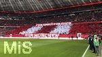 08.12.2018, Fussball 1. Bundesliga 2018/2019, 14. Spieltag,  FC Bayern Mnchen - 1.FC Nrnberg, in der Allianz-Arena Mnchen.  Fanchoreografie der Bayernfans vor dem Spiel.

 
