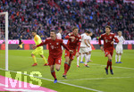 08.12.2018, Fussball 1. Bundesliga 2018/2019, 14. Spieltag,  FC Bayern Mnchen - 1.FC Nrnberg, in der Allianz-Arena Mnchen.  Torjubel li: Robert Lewandowski (FC Bayern Mnchen).

 
