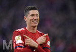 08.12.2018, Fussball 1. Bundesliga 2018/2019, 14. Spieltag,  FC Bayern Mnchen - 1.FC Nrnberg, in der Allianz-Arena Mnchen.  Torjubel Robert Lewandowski (FC Bayern Mnchen).

 
