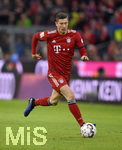 08.12.2018, Fussball 1. Bundesliga 2018/2019, 14. Spieltag,  FC Bayern Mnchen - 1.FC Nrnberg, in der Allianz-Arena Mnchen.  Robert Lewandowski (FC Bayern Mnchen) am Ball.

 
