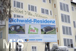 10.01.2019, Winter in Bad Wrishofen im Allgu,  Aus dem maroden leerstehenden Hotel Villa Hofmann wird in krze die 