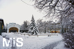 10.01.2019, Winter in Bad Wrishofen im Allgu,  Nach starkem Schneefall hat sich die Kurstadt in ein Winterwunderland verwandelt. Am Kurhaus