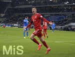 18.01.2019, Fussball 1. Bundesliga 2018/2019, 18. Spieltag, TSG Hoffenheim - FC Bayern Mnchen. In der PreZero-Arena Sinsheim. Torjubel Robert Lewandowski (FC Bayern Mnchen).
 
 
