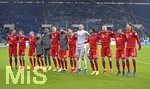 18.01.2019, Fussball 1. Bundesliga 2018/2019, 18. Spieltag, TSG Hoffenheim - FC Bayern Mnchen. In der PreZero-Arena Sinsheim. Schlussjubel der Bayernspieler.

 
