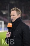 18.01.2019, Fussball 1. Bundesliga 2018/2019, 18. Spieltag, TSG Hoffenheim - FC Bayern Mnchen. In der PreZero-Arena Sinsheim. ZDF-Reporter Jochen Breyer am Mikrofon.
 
 
