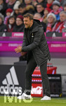27.01.2019, Fussball 1. Bundesliga 2018/2019, 19. Spieltag, FC Bayern Mnchen - VfB Stuttgart, in der Allianz-Arena Mnchen.  Trainer Markus Weinzierl (Stuttgart) in Rage.

 
