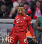 27.01.2019, Fussball 1. Bundesliga 2018/2019, 19. Spieltag, FC Bayern Mnchen - VfB Stuttgart, in der Allianz-Arena Mnchen.  Torjubel Thiago (FC Bayern Mnchen).

 
