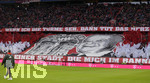 27.01.2019, Fussball 1. Bundesliga 2018/2019, 19. Spieltag, FC Bayern Mnchen - VfB Stuttgart, in der Allianz-Arena Mnchen. Choroegrafie der Bayernfans.

 
