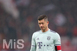 02.02.2019, Fussball 1. Bundesliga 2018/2019, 20. Spieltag, Bayer 04 Leverkusen - FC Bayern Mnchen, in der BayArena Leverkusen. Robert Lewandowski (Bayern Mnchen) enttuscht


