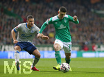 08.03.2019, Fussball 1. Bundesliga 2018/2019, 25. Spieltag, Werder Bremen - FC Schalke 04, im Weserstadion Bremen. (L-R) Jeffrey Bruma (Schalke) gegen Milot Rashica (Werder Bremen)


