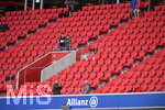 09.03.2019, Fussball 1. Bundesliga 2018/2019, 25. Spieltag, FC Bayern Mnchen - VfL Wolfsburg, in der Allianz-Arena Mnchen. Leere Sitze auf der Haupttribne.

 
