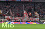 17.03.2019, Fussball 1. Bundesliga 2018/2019, 26. Spieltag, FC Bayern Mnchen - 1.FSV Mainz 05, in der Allianz-Arena Mnchen. Dank Agentur - Choreo und Klatschpappe hamma die grsste Latte! Fick ma s FCB.AG

 
