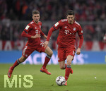 17.03.2019, Fussball 1. Bundesliga 2018/2019, 26. Spieltag, FC Bayern Mnchen - 1.FSV Mainz 05, in der Allianz-Arena Mnchen.  v.li: Thomas Mller (FC Bayern Mnchen) und Robert Lewandowski (FC Bayern Mnchen).

 
