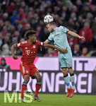 17.03.2019, Fussball 1. Bundesliga 2018/2019, 26. Spieltag, FC Bayern Mnchen - 1.FSV Mainz 05, in der Allianz-Arena Mnchen.  re: Daniel Brosinski (FSV Mainz) gegen Kingsley Coman (li, Bayern Mnchen).

 
