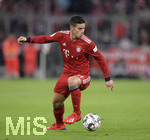 17.03.2019, Fussball 1. Bundesliga 2018/2019, 26. Spieltag, FC Bayern Mnchen - 1.FSV Mainz 05, in der Allianz-Arena Mnchen.  James Rodriguez (FC Bayern Mnchen) am Ball.

 
