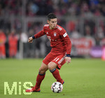 17.03.2019, Fussball 1. Bundesliga 2018/2019, 26. Spieltag, FC Bayern Mnchen - 1.FSV Mainz 05, in der Allianz-Arena Mnchen.  James Rodriguez (FC Bayern Mnchen) am Ball.

 
