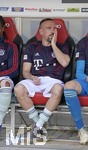 30.03.2019, Fussball 1. Bundesliga 2018/2019, 27. Spieltag, SC Freiburg - FC Bayern Mnchen, im Schwarzwald-Stadion Freiburg. Franck Ribery (FC Bayern Mnchen) auf der bank.

 
