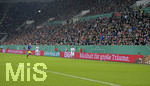 02.04.2019, Fussball DFB Pokal 2018/2019, Viertelfinale, FC Augsburg - RB Leipzig, in der WWK-Arena Augsburg. Werbebande Sponsor Ergo, 