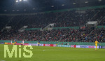 02.04.2019, Fussball DFB Pokal 2018/2019, Viertelfinale, FC Augsburg - RB Leipzig, in der WWK-Arena Augsburg. Werbebande Sponsoren. Ergo, Bitburger, Targo Bank, DHL, Engelbert Strauss, 


