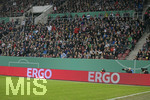 02.04.2019, Fussball DFB Pokal 2018/2019, Viertelfinale, FC Augsburg - RB Leipzig, in der WWK-Arena Augsburg. Werbebande Sponsor Ergo, 


