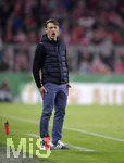 03.04.2019, Fussball DFB Pokal 2018/2019, Viertelfinale,  FC Bayern Mnchen - 1.FC Heidenheim, in der Allianz-Arena Mnchen. Trainer Niko Kovac (FC Bayern Mnchen) in Rage. 



