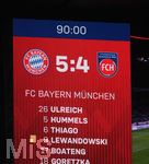 03.04.2019, Fussball DFB Pokal 2018/2019, Viertelfinale,  FC Bayern Mnchen - 1.FC Heidenheim, in der Allianz-Arena Mnchen. Endstand 5:4. 



