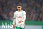 03.04.2019, Fussball DFB Pokal 2018/2019, Viertelfinale, FC Schalke 04 - SV Werder Bremen, in der VELTINS-Arena Gelsenkirchen. Milot Rashica (Werder Bremen)


