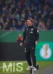 03.04.2019, Fussball DFB Pokal 2018/2019, Viertelfinale, FC Schalke 04 - SV Werder Bremen, in der VELTINS-Arena Gelsenkirchen. Trainer Florian Kohfeldt (Werder Bremen)


