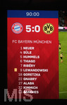 06.04.2019, Fussball 1. Bundesliga 2018/2019, 28. Spieltag, FC Bayern Mnchen - Borussia Dortmund, in der Allianz-Arena Mnchen. Endstand 5:0 fr den FC Bayern Mnchen.

 

