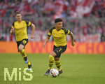 06.04.2019, Fussball 1. Bundesliga 2018/2019, 28. Spieltag, FC Bayern Mnchen - Borussia Dortmund, in der Allianz-Arena Mnchen. Jadon Sancho (Dortmund) am Ball.

 
