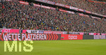 06.04.2019, Fussball 1. Bundesliga 2018/2019, 28. Spieltag, FC Bayern Mnchen - Borussia Dortmund, in der Allianz-Arena Mnchen. Werbebande.

 
