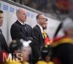 11.04.2019,  Eishockey Lnderspiel Deutschland - Slowakei, in der erdgas schwaben arena in Kaufbeuren, Trainer Toni Sderholm (GER).