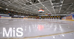 11.04.2019,  Eishockey Lnderspiel Deutschland - Slowakei, in der erdgas schwaben arena in Kaufbeuren, Aufstellung zu den Hymnen.