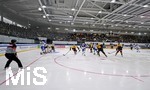 11.04.2019,  Eishockey Lnderspiel Deutschland - Slowakei, in der erdgas schwaben arena in Kaufbeuren, Spielszene.