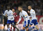 12.04.2019, Fussball 1. Bundesliga 2018/2019, 29. Spieltag, 1.FC Nrnberg - FC Schalke 04, im Max-Morlock-Stadion in Nrnberg. Torjubel Matija Nastasic (FC Schalke 04).


 
