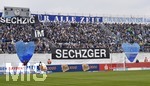 13.04.2019, Fussball 3. Bundesliga 2018/2019, 33. Spieltag, TSV 1860 Mnchen - Preuen Mnster, im Grnwalder Stadion Mnchen.   sechzig im Sechzger

 
