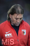 26.04.2019, Fussball 1. Bundesliga 2018/2019, 31. Spieltag, FC Augsburg - Bayer Leverkusen, in der WWK-Arena Augsburg. Trainer Martin Schmidt (FC Augsburg).

 

