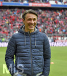 04.05.2019, Fussball 1. Bundesliga 2018/2019, 32. Spieltag, FC Bayern Mnchen - Hannoiver 96, in der Allianz Arena Mnchen. Trainer Niko Kovac (FC Bayern Mnchen) zufrieden

 
