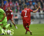 04.05.2019, Fussball 1. Bundesliga 2018/2019, 32. Spieltag, FC Bayern Mnchen - Hannoiver 96, in der Allianz Arena Mnchen.  Franck Ribery (FC Bayern Mnchen) trifft hier zum 3:1.

 
