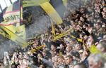 11.05.2019, Fussball 1. Bundesliga 2018/2019, 33. Spieltag, Borussia Dortmund - Fortuna Dsseldorf, im Signal-Idunapark-Stadion Dortmund. Dortmund-Fans jubeln.

 
