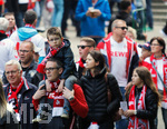 12.05.2019, Fussball 2. Bundesliga 2018/2019, 33. Spieltag, 1.FC Kln - Jahn Regensburg, im Rhein-Energie-Stadion Kln. Fans vor dem Stadion.

 

