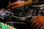 02.04.2019, Musikmesse und Prolight and Sound an der Messe Frankfurt. DJ-Pult von Denon DJ.